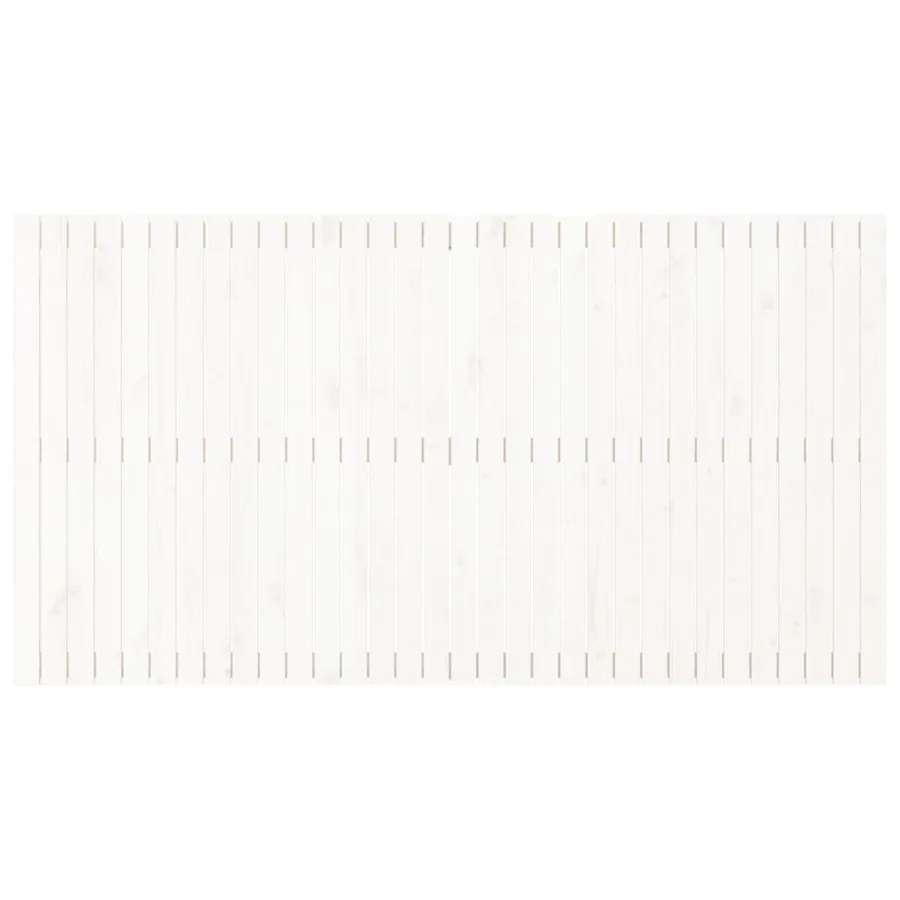 Tête de lit murale Blanc 204x3x110 cm Bois massif de pin - 4