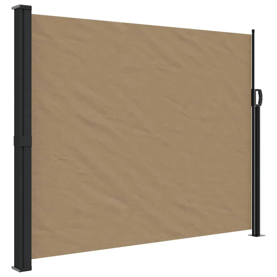 Auvent latéral rétractable taupe 160x600 cm - 2