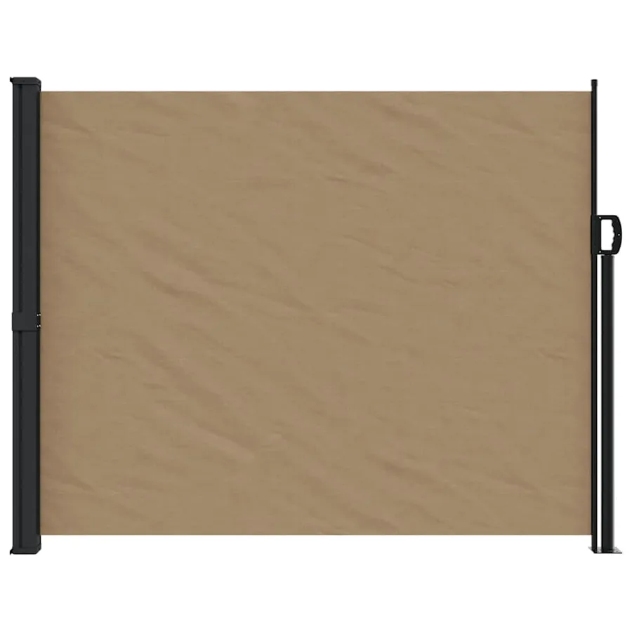 Auvent latéral rétractable taupe 160x600 cm - 3
