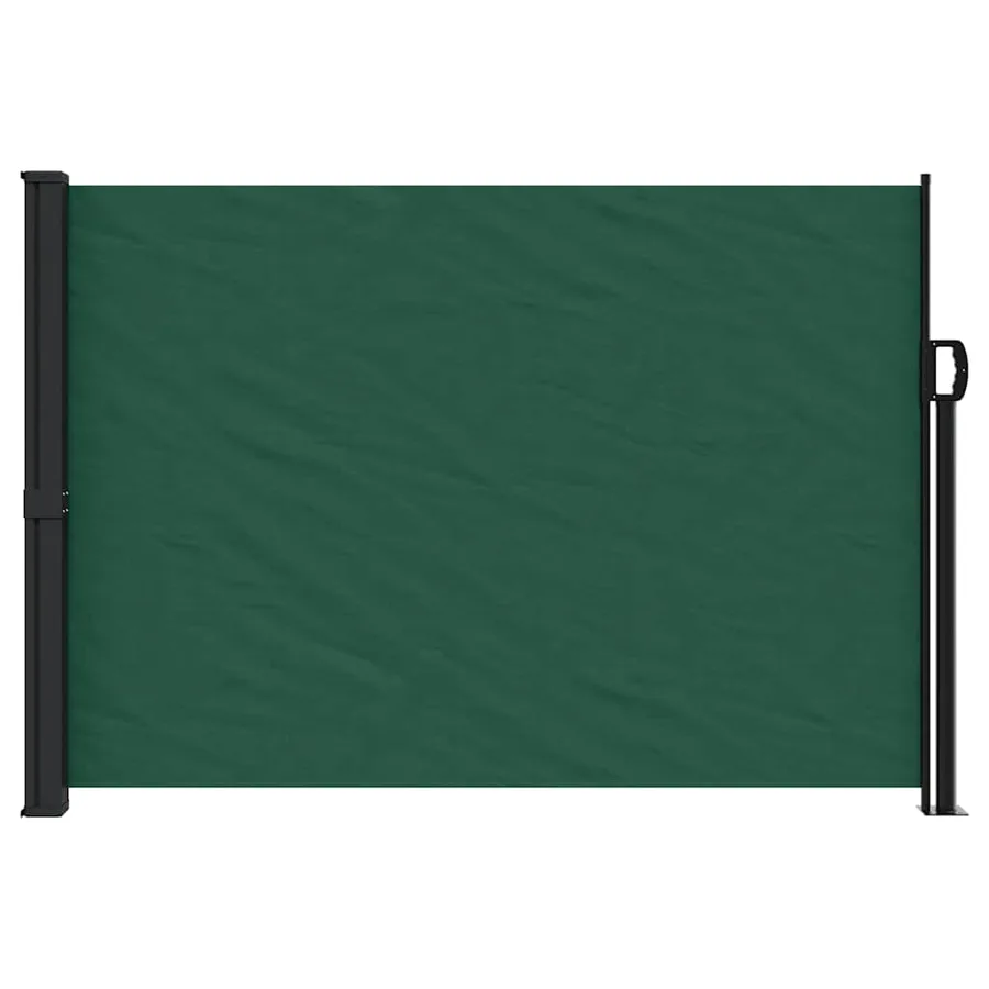 Auvent latéral rétractable vert foncé 140x600 cm - 3