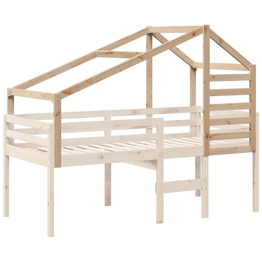 Toit de lit pour enfants 188x97x113 cm bois de pin massif - 3