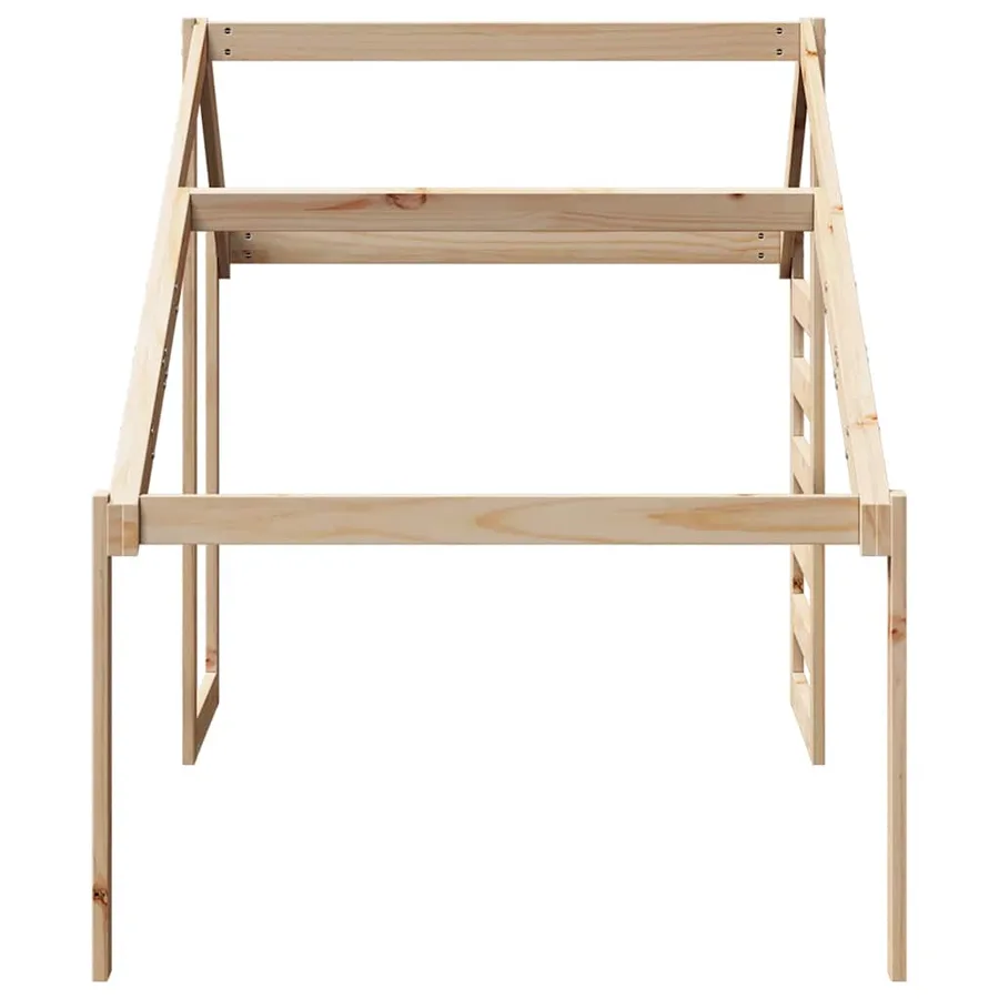 Toit de lit pour enfants 188x97x113 cm bois de pin massif - 5
