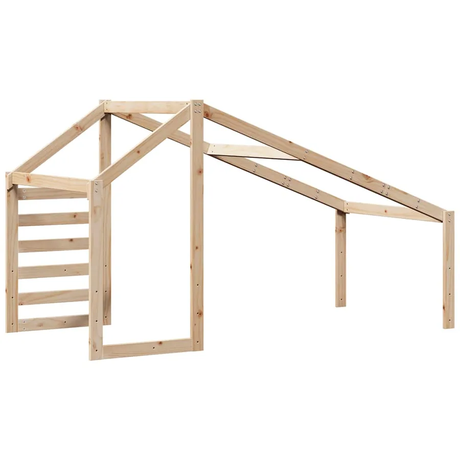 Toit de lit pour enfants 188x97x113 cm bois de pin massif - 6