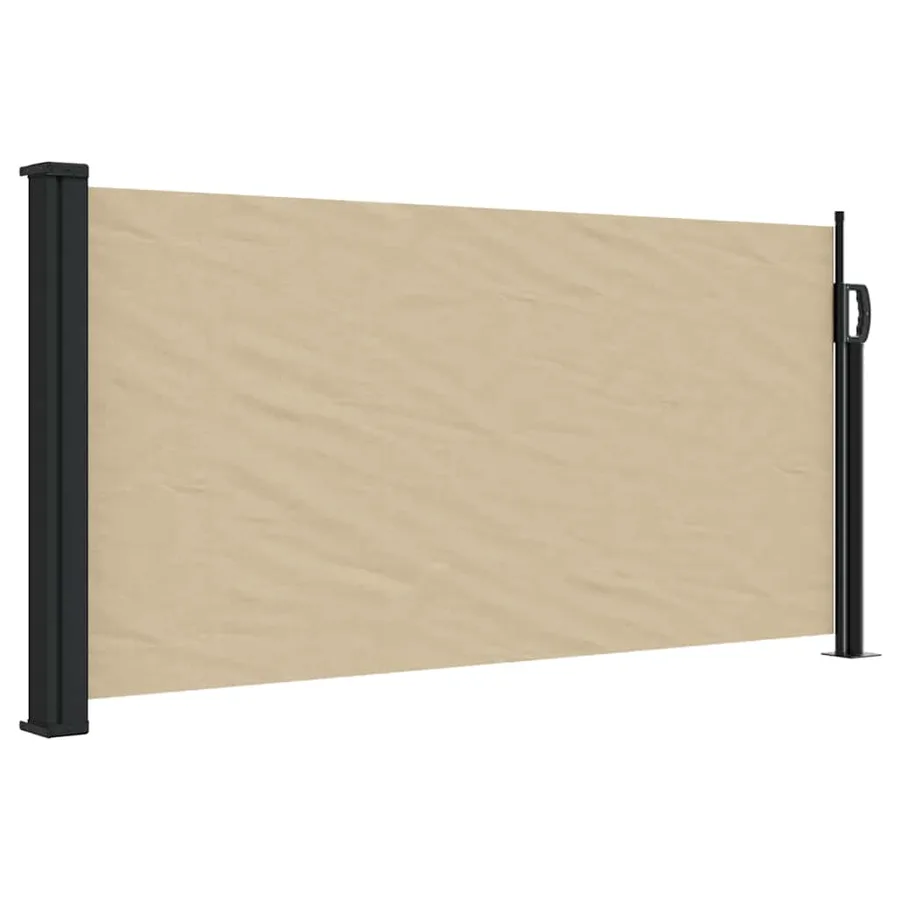 Auvent latéral rétractable beige 100x300 cm - 2