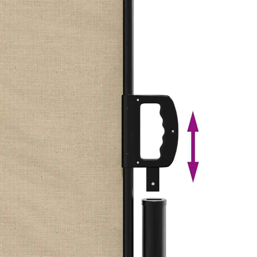 Auvent latéral rétractable beige 100x300 cm - 6