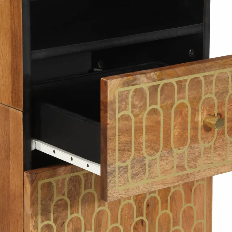 Ensemble de meubles de salle de bain 3 pcs bois manguier massif - 12