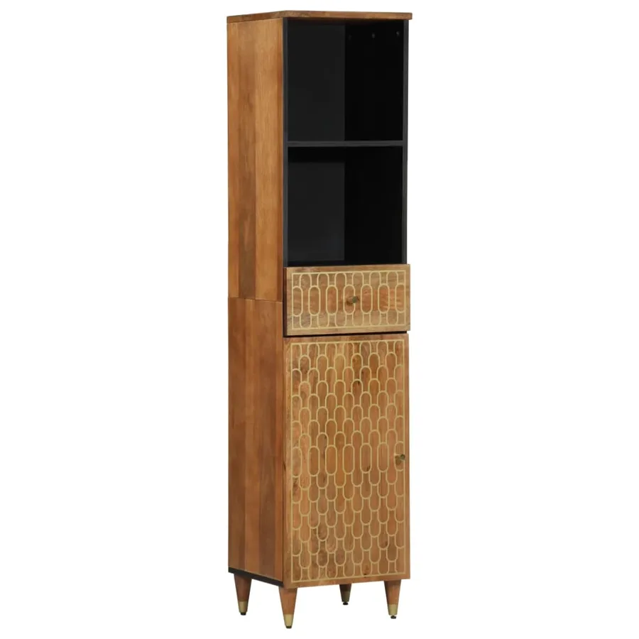 Ensemble de meubles de salle de bain 3 pcs bois manguier massif - 5
