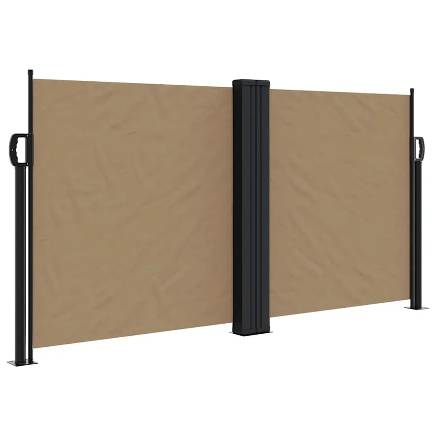 Auvent latéral rétractable taupe 120x1000 cm - 2