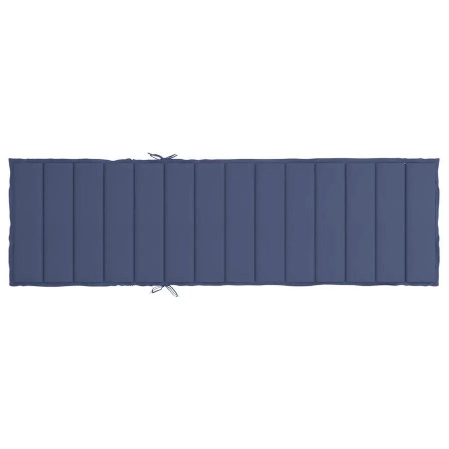Coussin de chaise longue bleu marine tissu oxford - 5