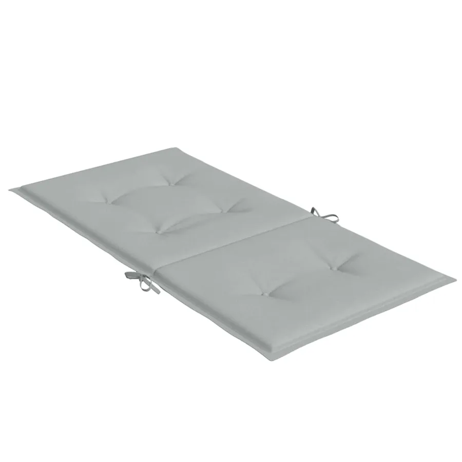 Coussins de chaise à dossier bas lot de 4 gris clair mélangé - 6