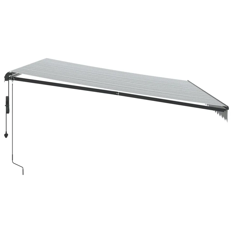 Auvent rétractable automatique avec LED anthracite et blanc - 5