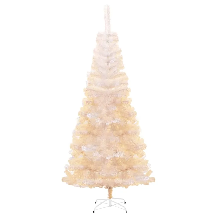 Sapin de Noël artificiel pointes iridescentes Blanc 240 cm PVC - 2
