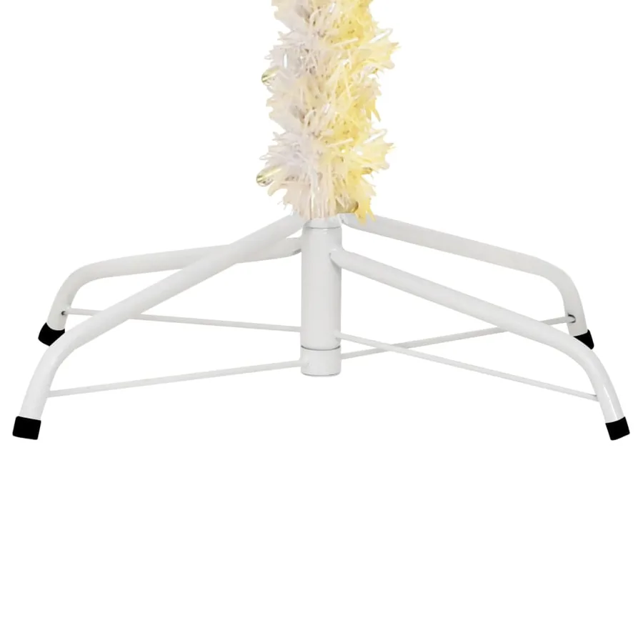 Sapin de Noël artificiel pointes iridescentes Blanc 240 cm PVC - 5