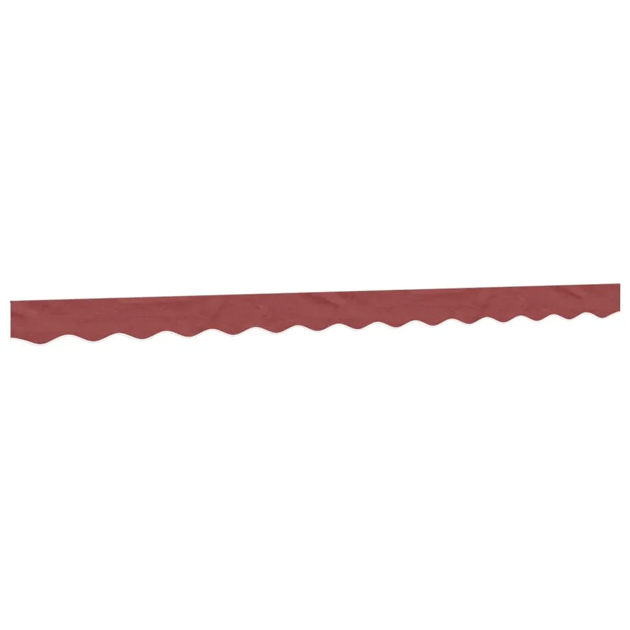 Tissu de remplacement de cantonnière d’auvent rayure bordeaux - 2