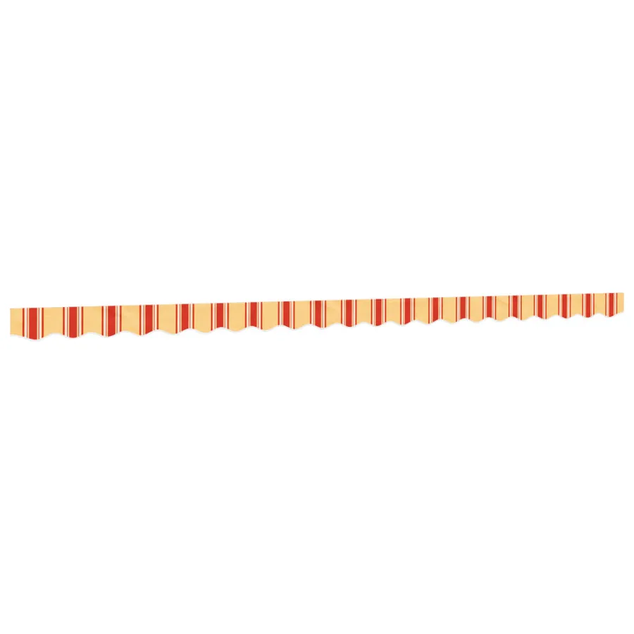 Tissu de remplacement de cantonnière d’auvent jaune orange 5 m - 2