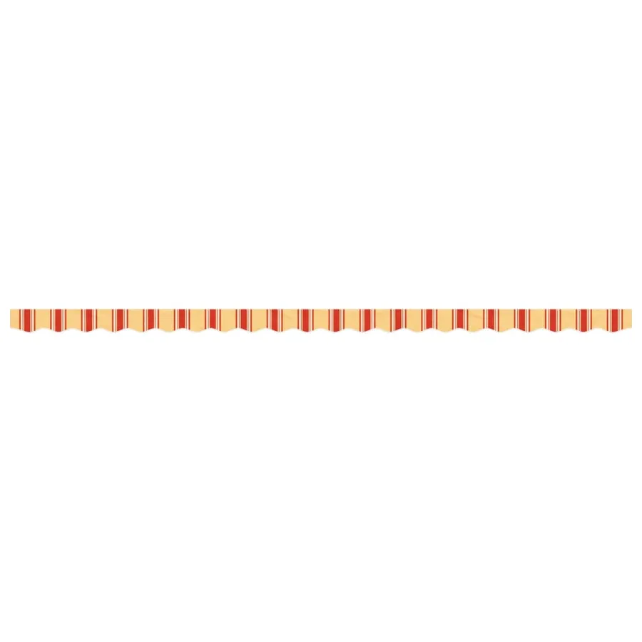 Tissu de remplacement de cantonnière d’auvent jaune orange 5 m - 3