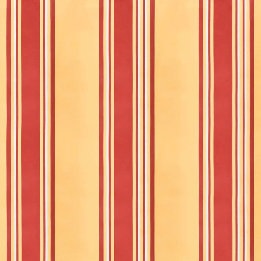 Tissu de remplacement de cantonnière d’auvent jaune orange 5 m - 5