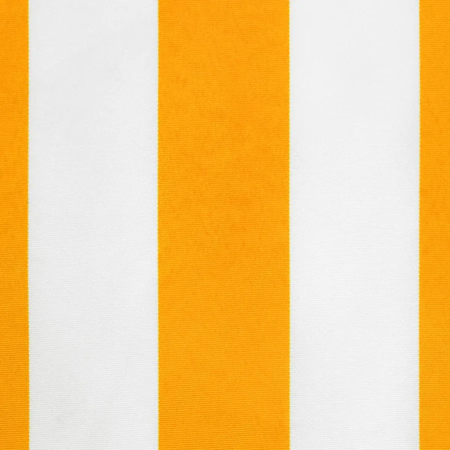 Tissu de remplacement de cantonnière d’auvent jaune blanc 6 m - 5