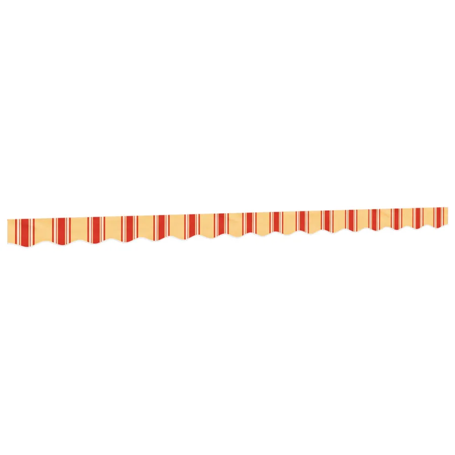 Tissu de remplacement de cantonnière d’auvent jaune orange 4 m - 2