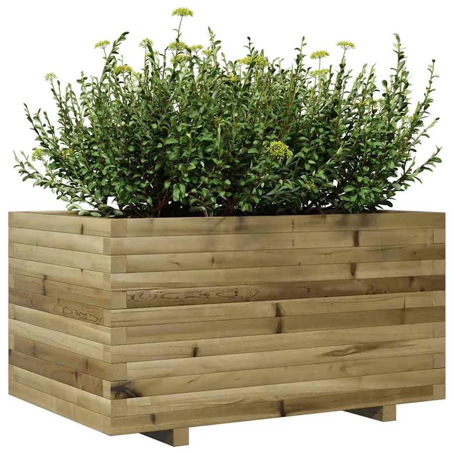 Jardinière 90x60x49,5 cm bois de pin imprégné - 4