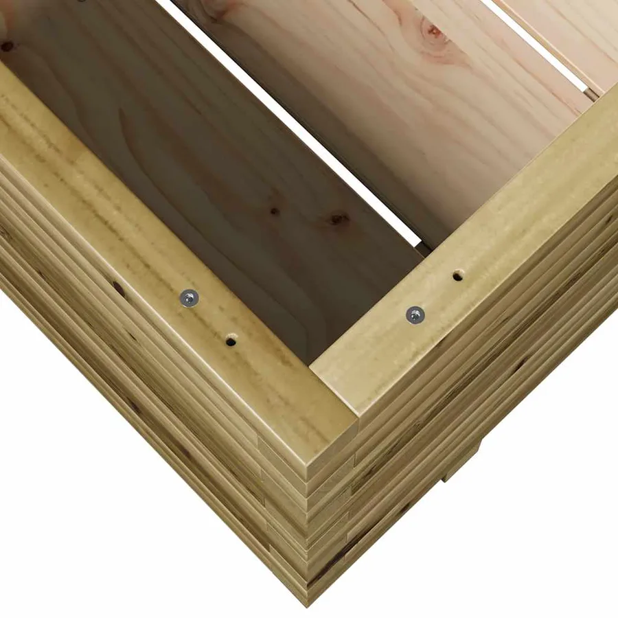Jardinière 90x60x49,5 cm bois de pin imprégné - 8