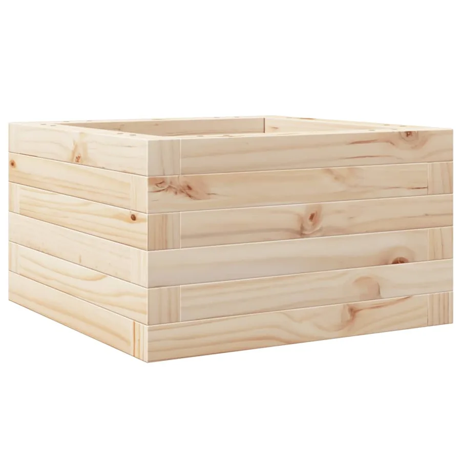 Jardinière 40x40x23 cm bois de pin massif - 2