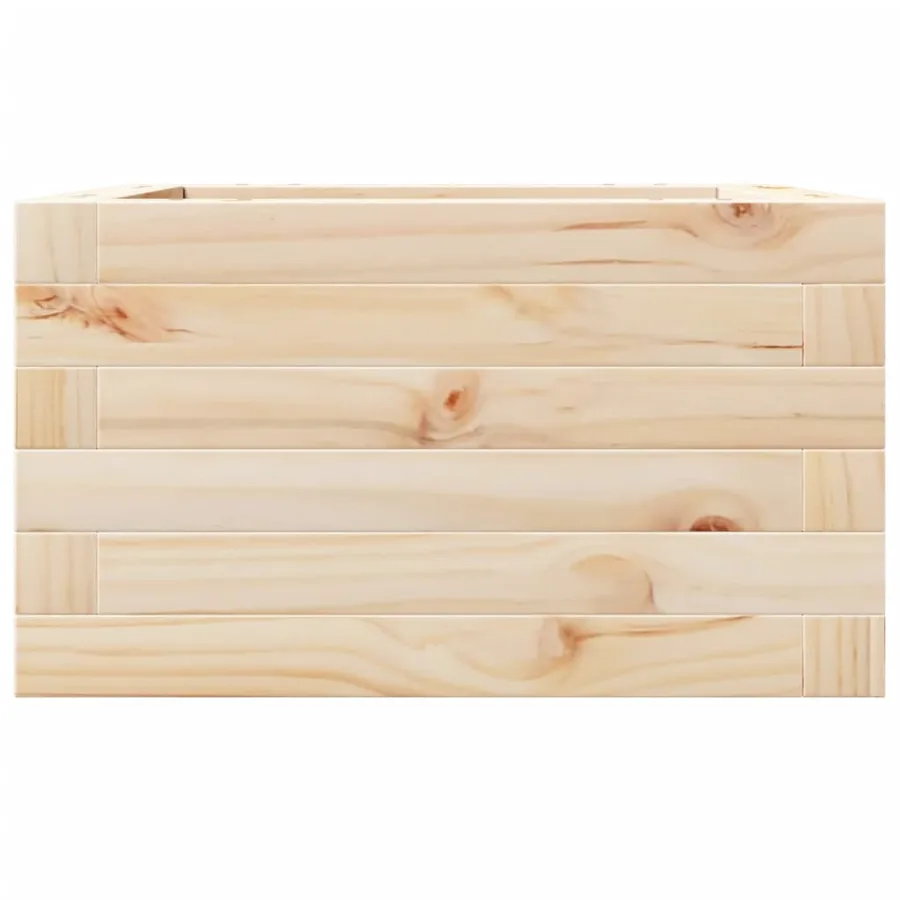 Jardinière 40x40x23 cm bois de pin massif - 5