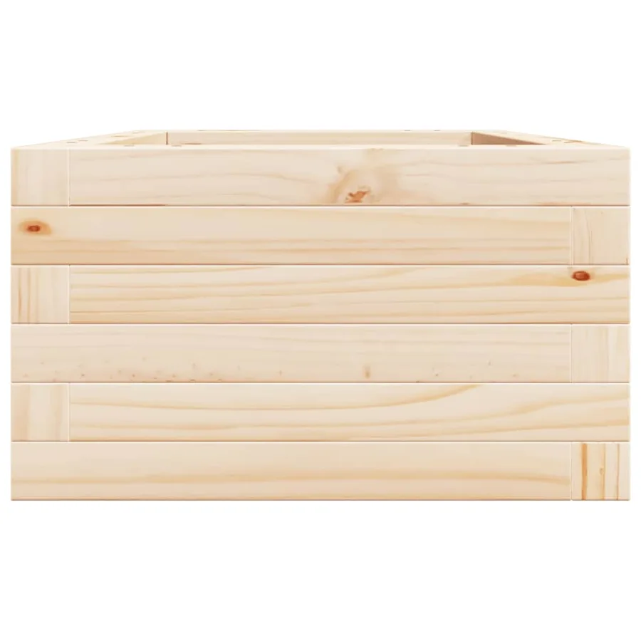 Jardinière 40x40x23 cm bois de pin massif - 6
