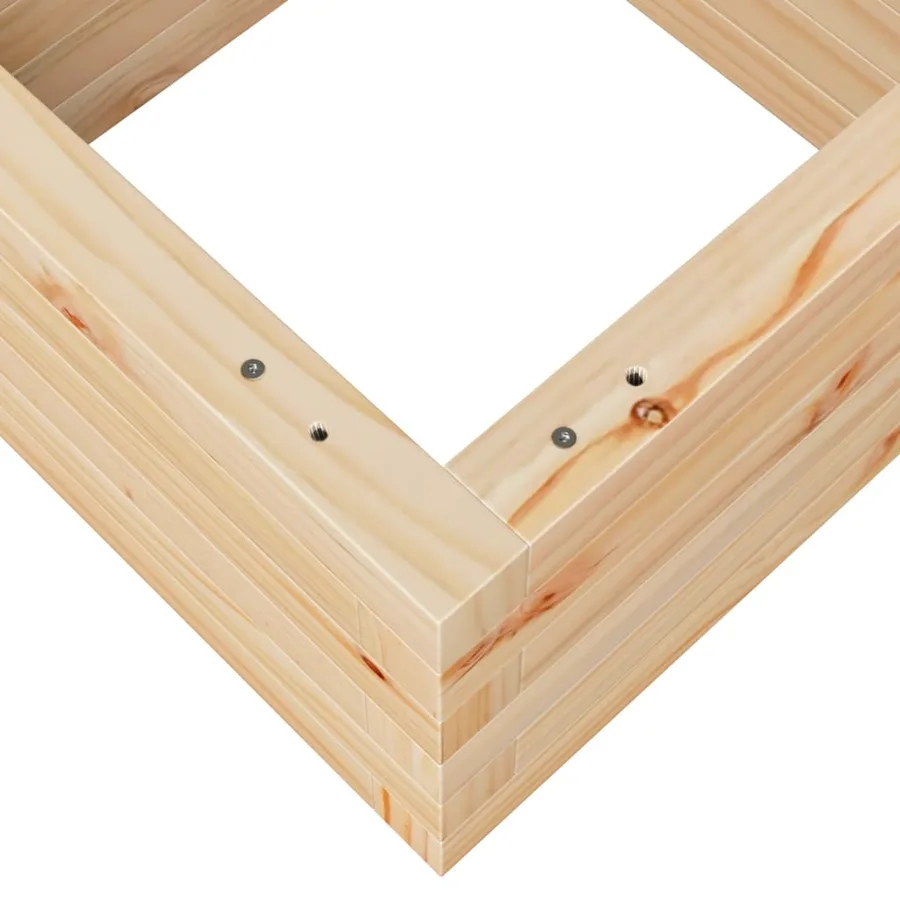 Jardinière 40x40x23 cm bois de pin massif - 8