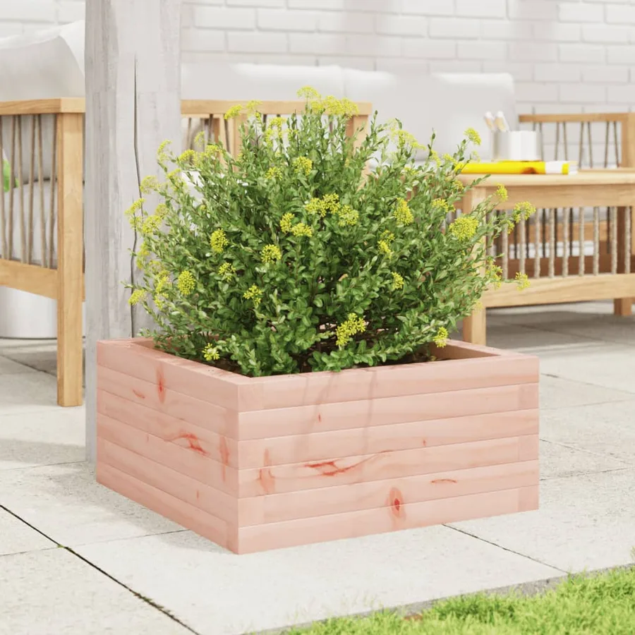 Jardinière 50x50x23 cm bois massif douglas - 3