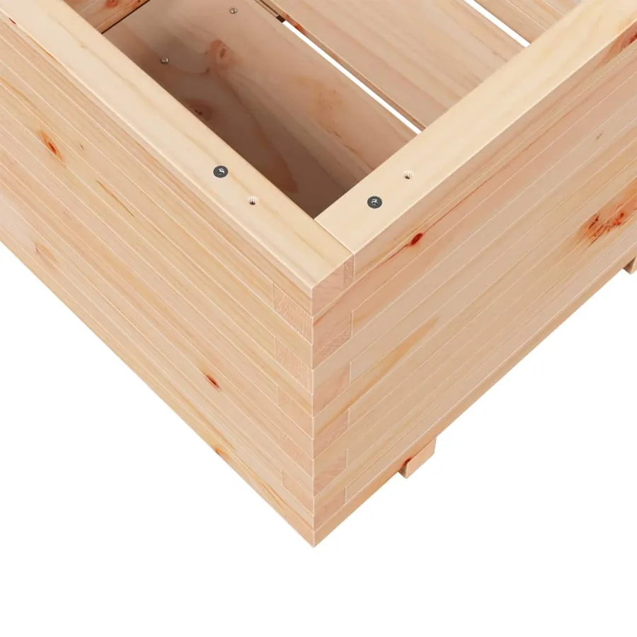 Jardinière 60x60x49,5 cm bois de pin massif - 8