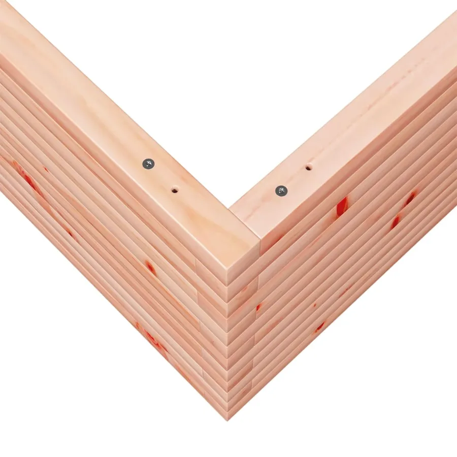 Jardinière 80x80x45,5 cm bois massif de douglas - 8