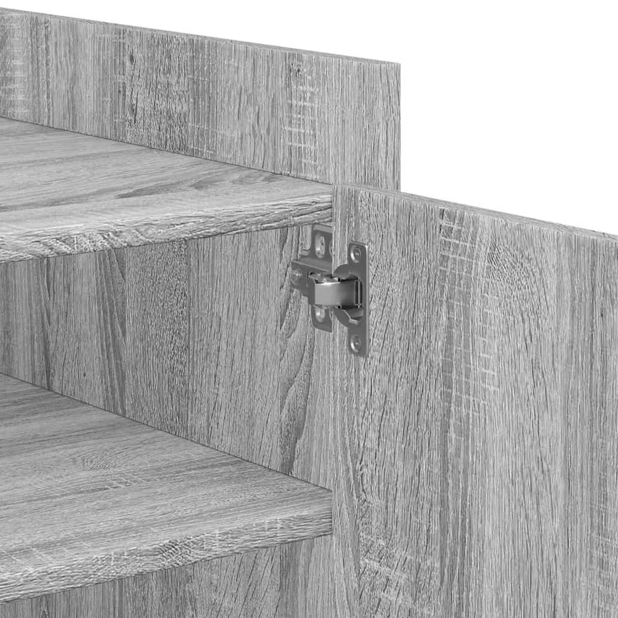 Table basse sonoma gris 100x50x50 cm bois d'ingénierie - 9