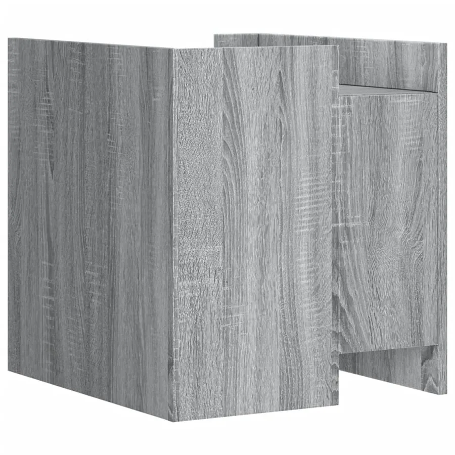 Table de chevet sonoma gris 45x50x50 cm bois d'ingénierie - 6