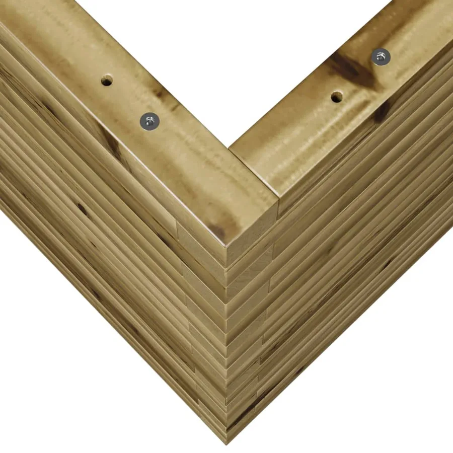 Jardinière 90x60x68,5 cm bois de pin imprégné - 8