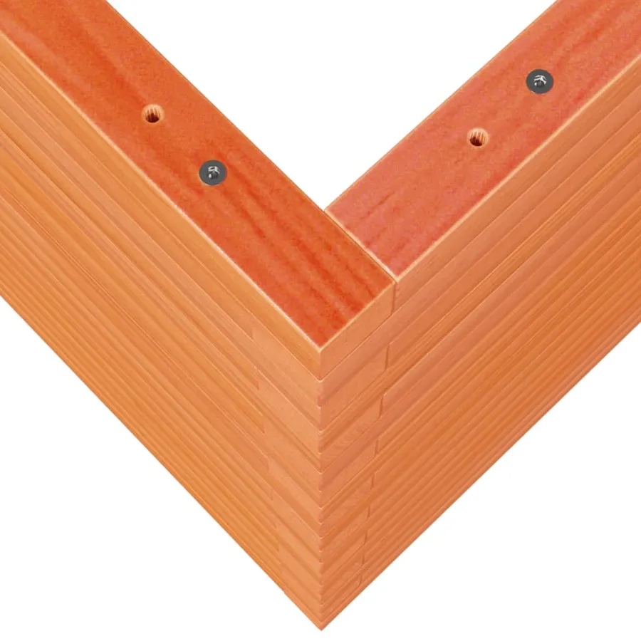 Jardinière cire marron 90x60x68,5 cm bois de pin massif - 8