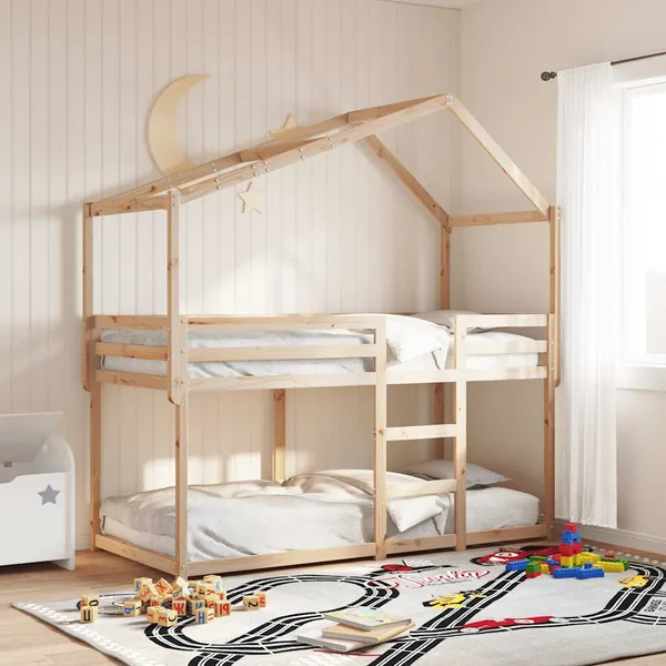 Toit de lit pour enfants 213x85,5x144,5 cm bois de pin massif
