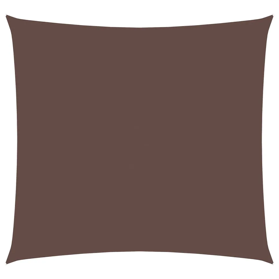 Voile de parasol tissu oxford carré 4x4 m marron - 2