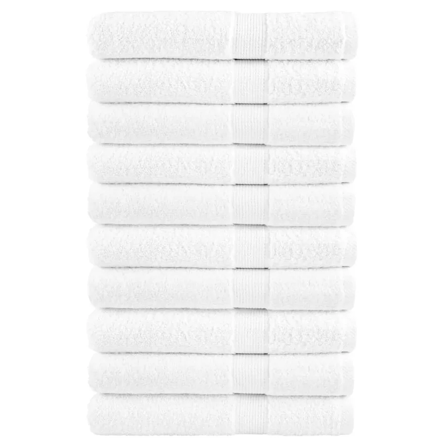 Serviettes de sauna de qualité supérieure SOLUND 10 pcs blanc