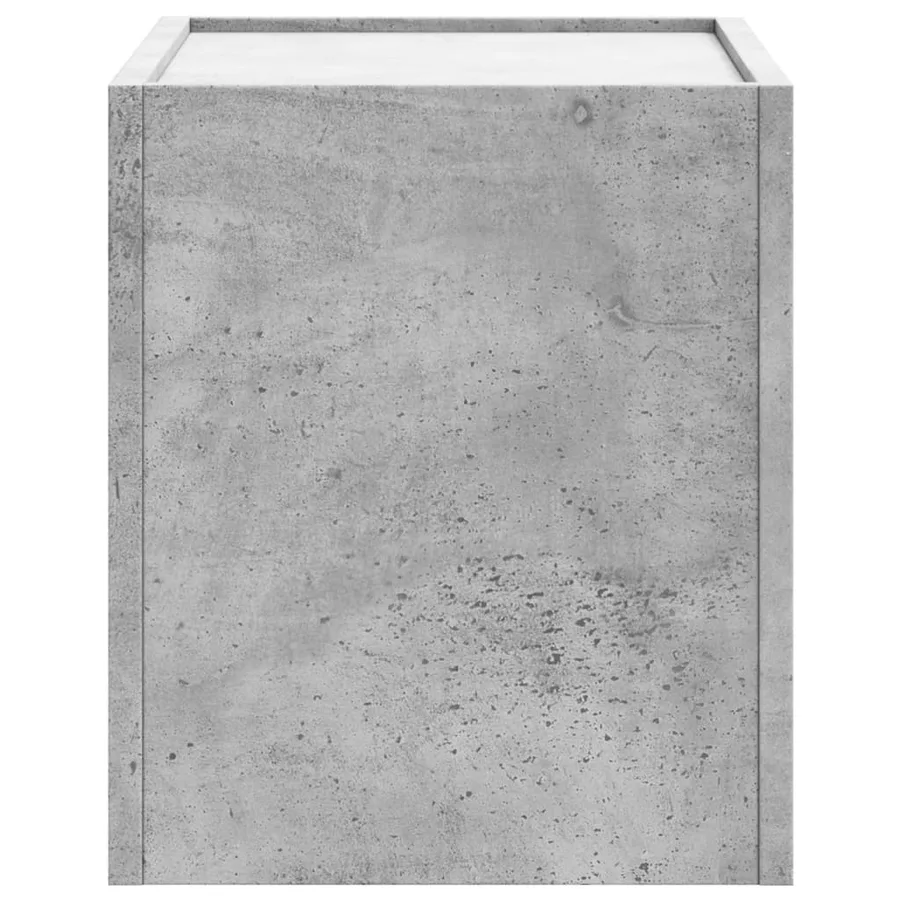 Table de chevet murale gris béton 45x30x35 cm - 5