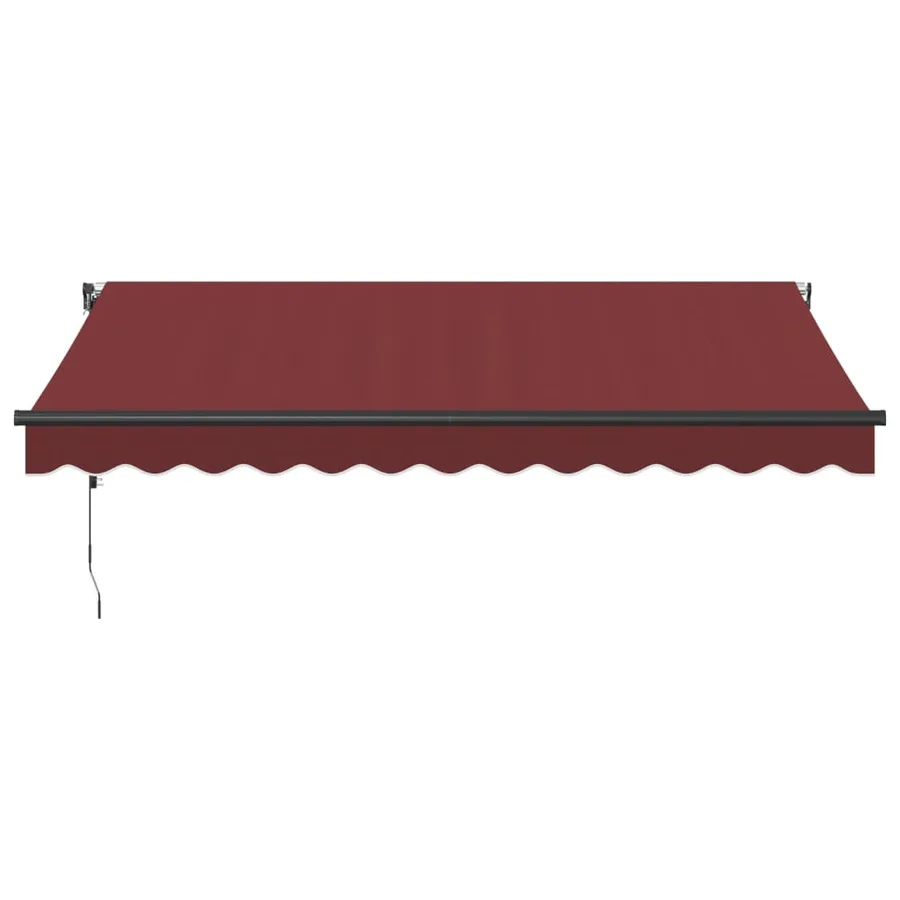 Auvent rétractable automatique bordeaux 350x250 cm - 3