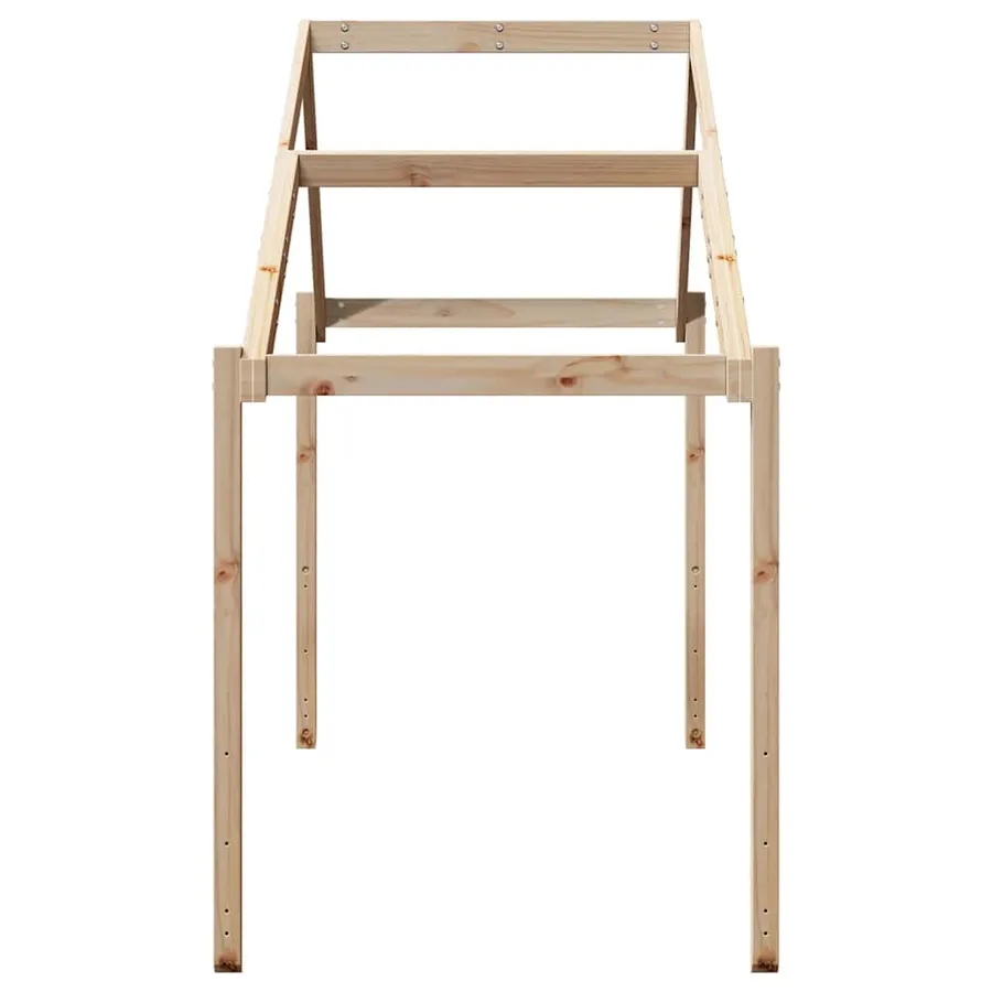 Toit de lit pour enfants 203x95,5x142 cm bois de pin massif - 5