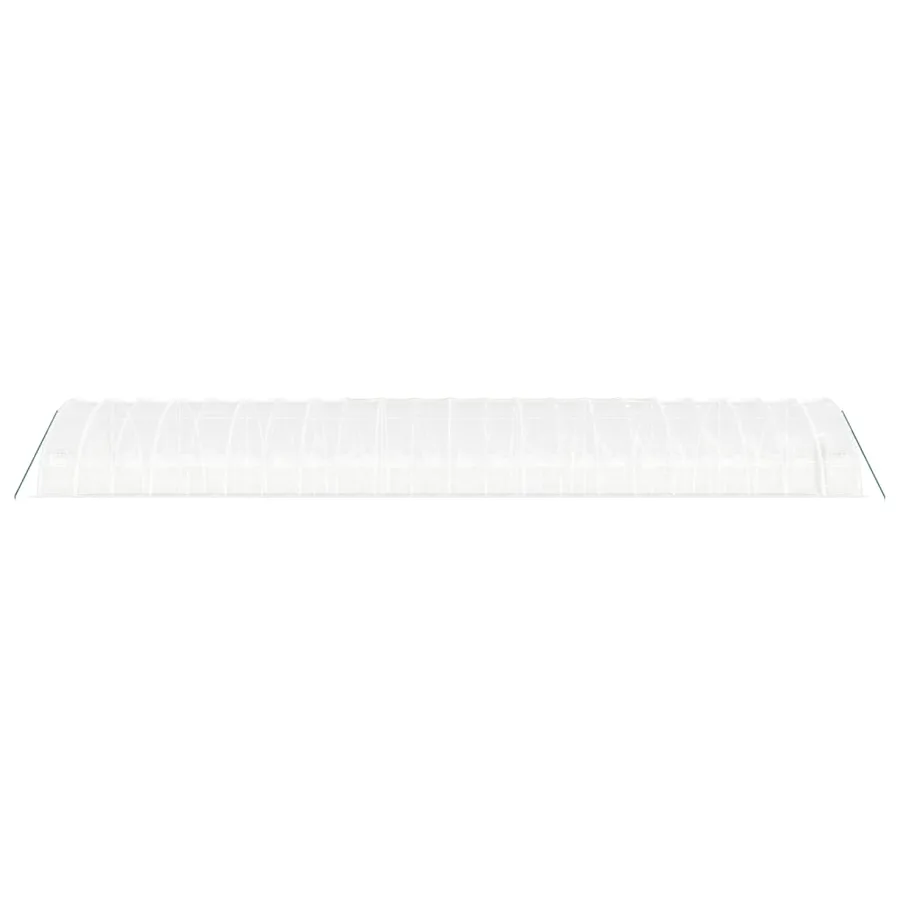 Serre avec cadre en acier blanc 132 m² 22x6x2,85 m - 5