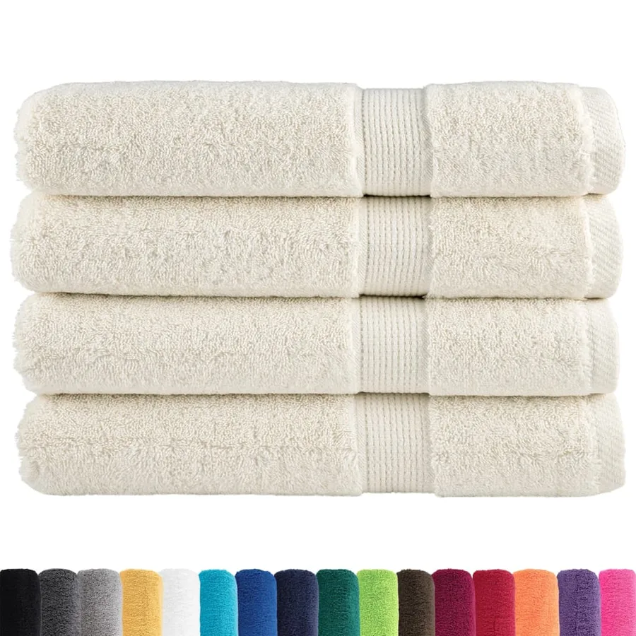 Serviettes de sauna de qualité supérieure SOLUND 4 pcs crème - 2