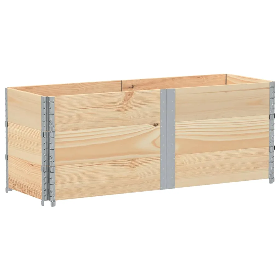 Jardinière 150x50 cm bois de pin massif - 2