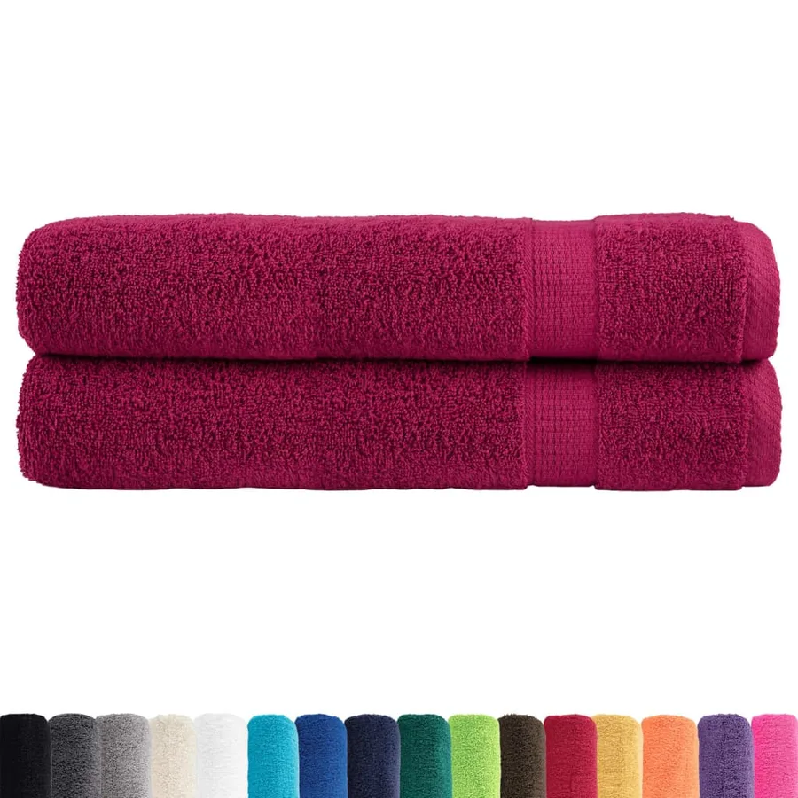 Serviettes de qualité supérieure SOLUND 2 pcs bordeaux 600 g/m² - 2