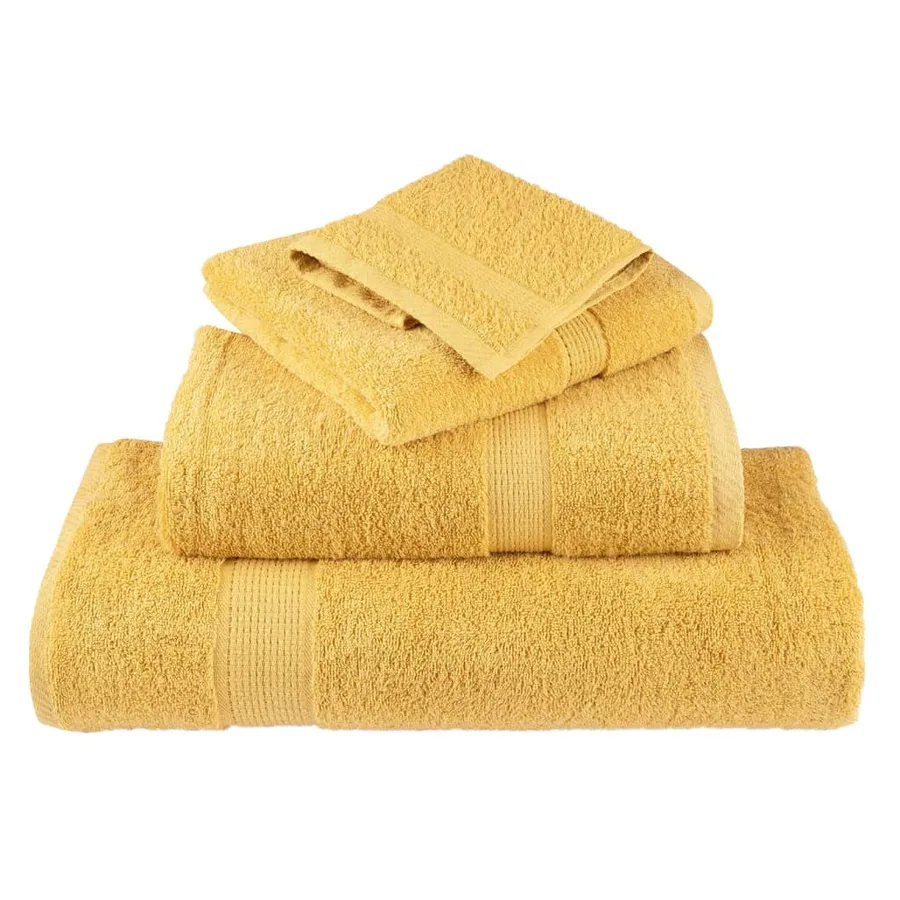 Serviettes de bain de qualité supérieure SOLUND 10 pcs doré - 4