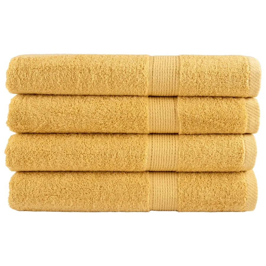 Serviettes de qualité supérieure SOLUND 4 pcs doré 600 g/m²