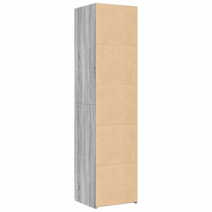 Buffet haut sonoma gris 45x42,5x185 cm bois d'ingénierie - 4