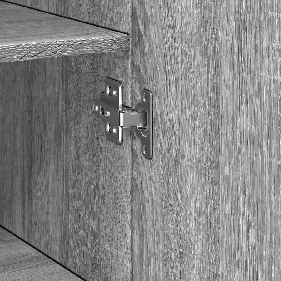 Buffet haut sonoma gris 45x42,5x185 cm bois d'ingénierie - 6